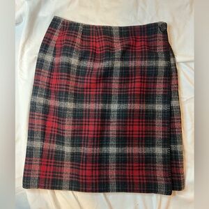 Vintage Herman Geist wool blend wrap skirt | 8